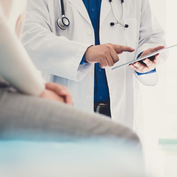 Doctor Explaining Sclerotherapy Procedure in Los Altos, Los Gatos, Morgan Hill, and Salinas, CA
